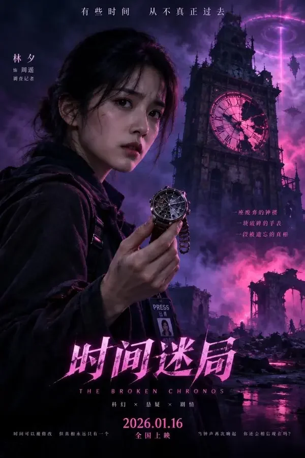 短剧网短剧《九点零一钟》封面，悬疑题材，共52集